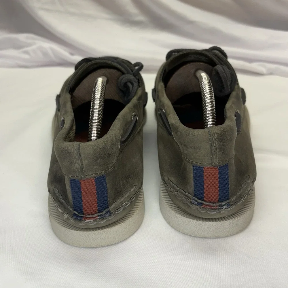 Sperry Top Sider A/O 2 Eye Boat Shoes Leather Men 11M Casual Preppy Gucci Stripe